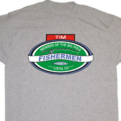 Fishermen Local 69 Personalized Fishing Adult T-shirt